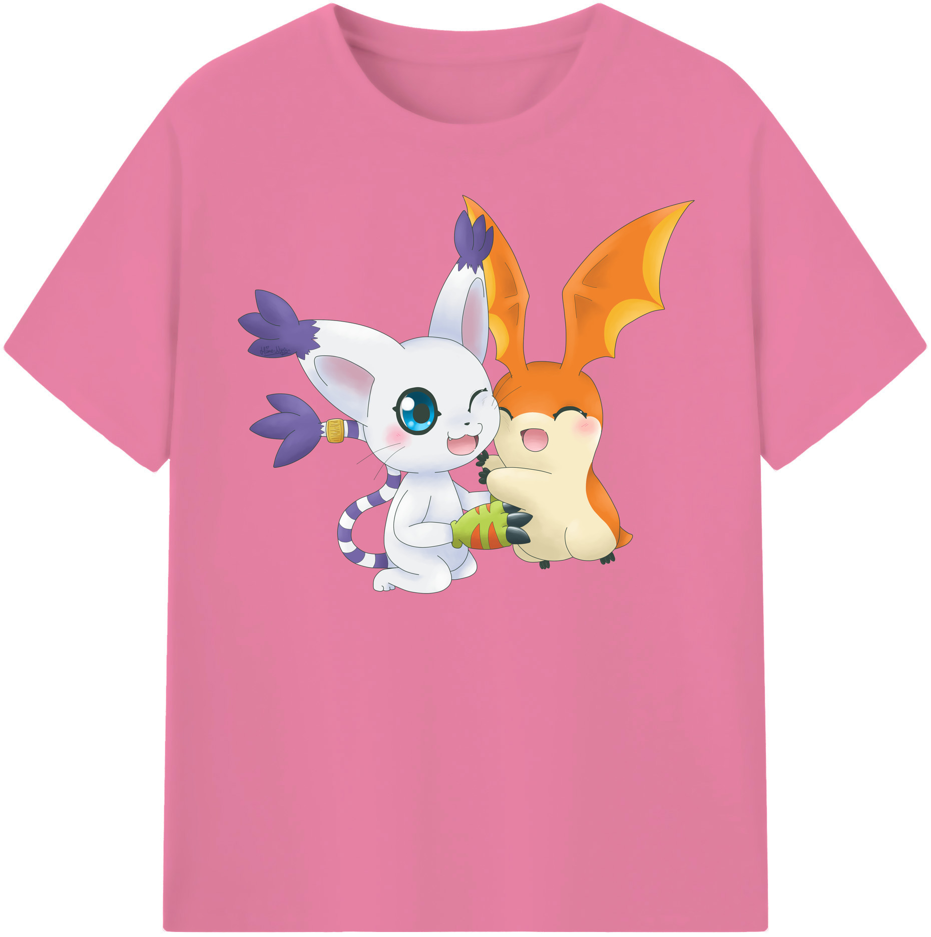 （画像用） Digimon デジタルモンスター/デジモン 綿100％半袖Tシャツ（フロントプリント）